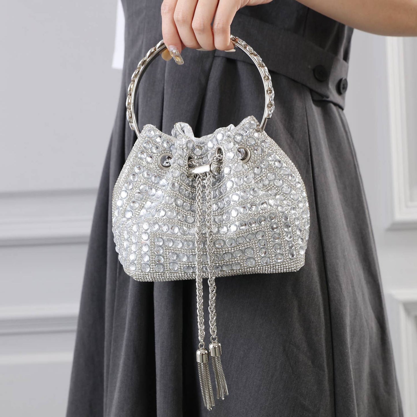 Black Crystal Handbag